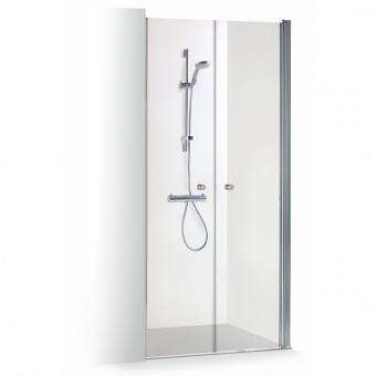 Dušo durys nišoms Brasta Glass GERDA 890-915x2000 rudas stiklas 